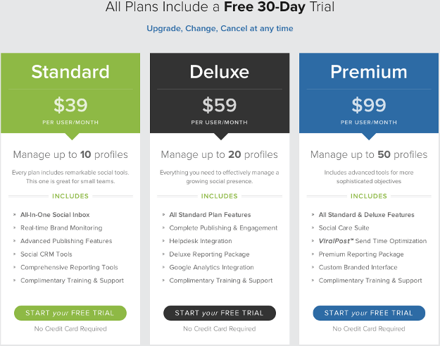 Pricing Page Before