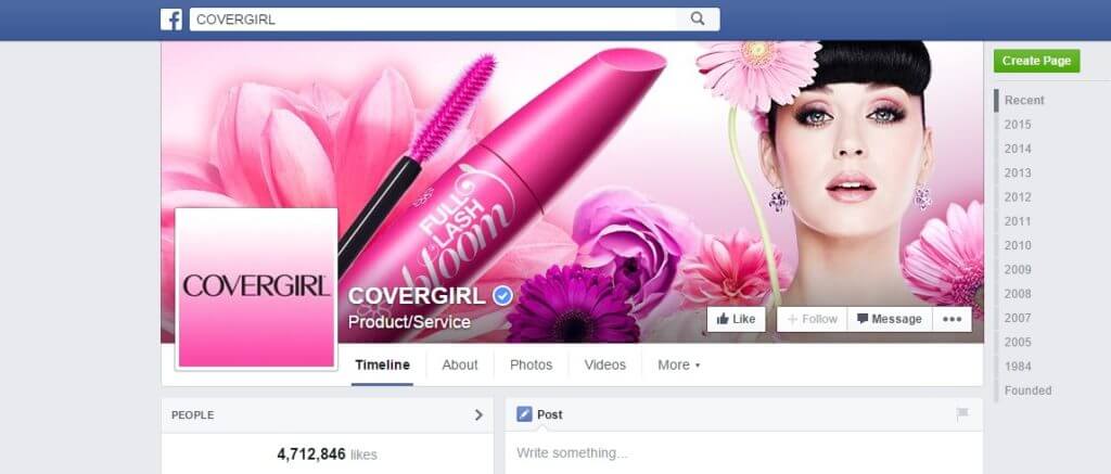 Covergirl facebook edition