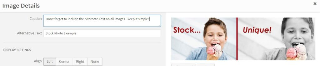 Image Alternate Text Example