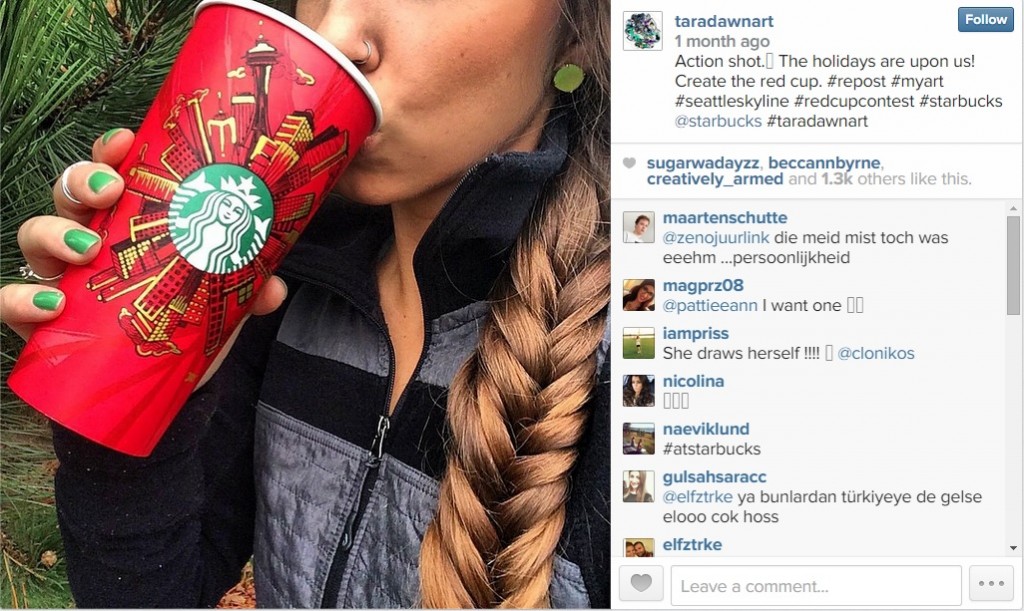 Starbucks Instagram Red Cup Contest