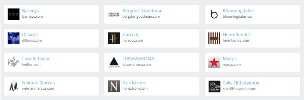 Rival Results Index Department Stores