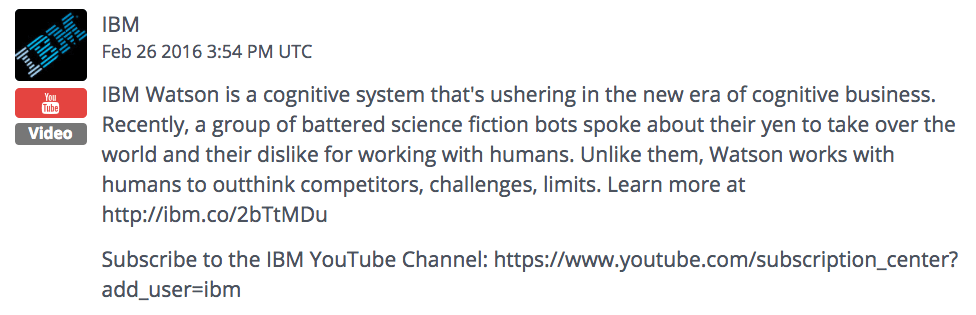 IBM Social Post