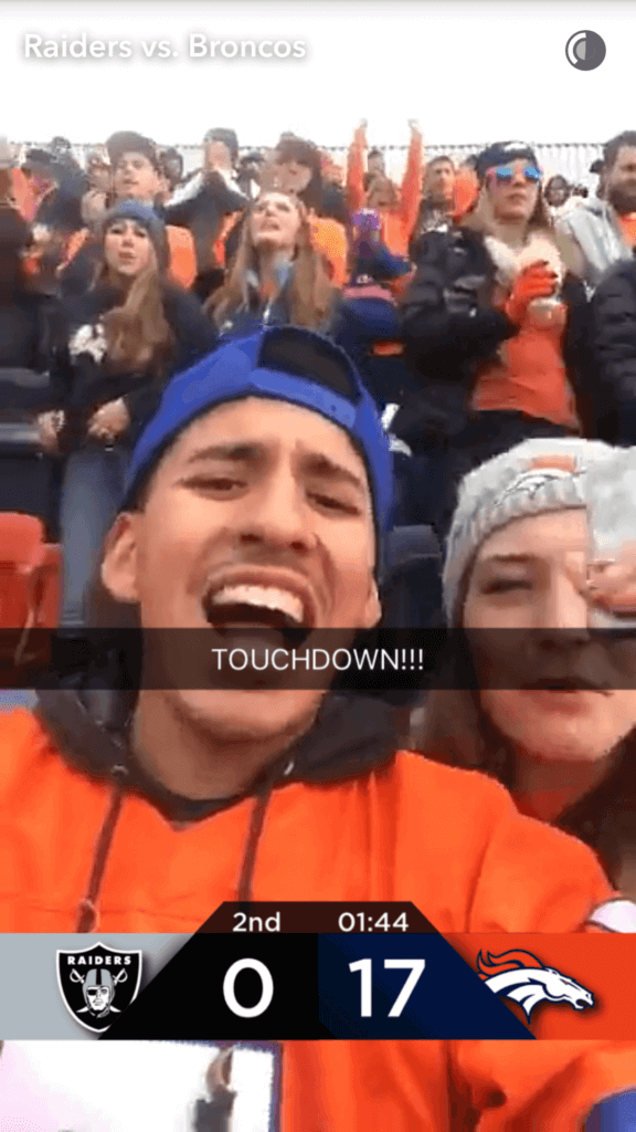 Bronco's Snapchat