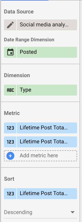 More data source selections in Google Data Studio