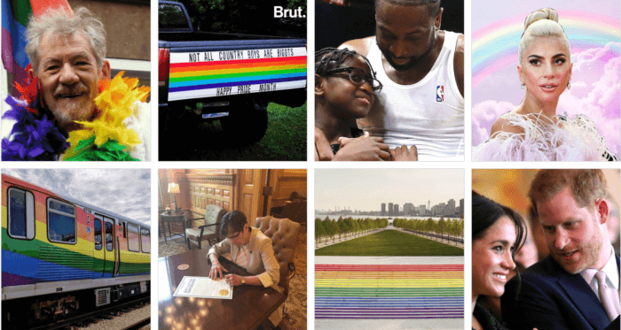 Top engaging Pride posts often feature one person and rainbows