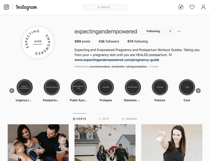 Engaged and Empowered's Instagram profile is full of free resources to increase brand trust