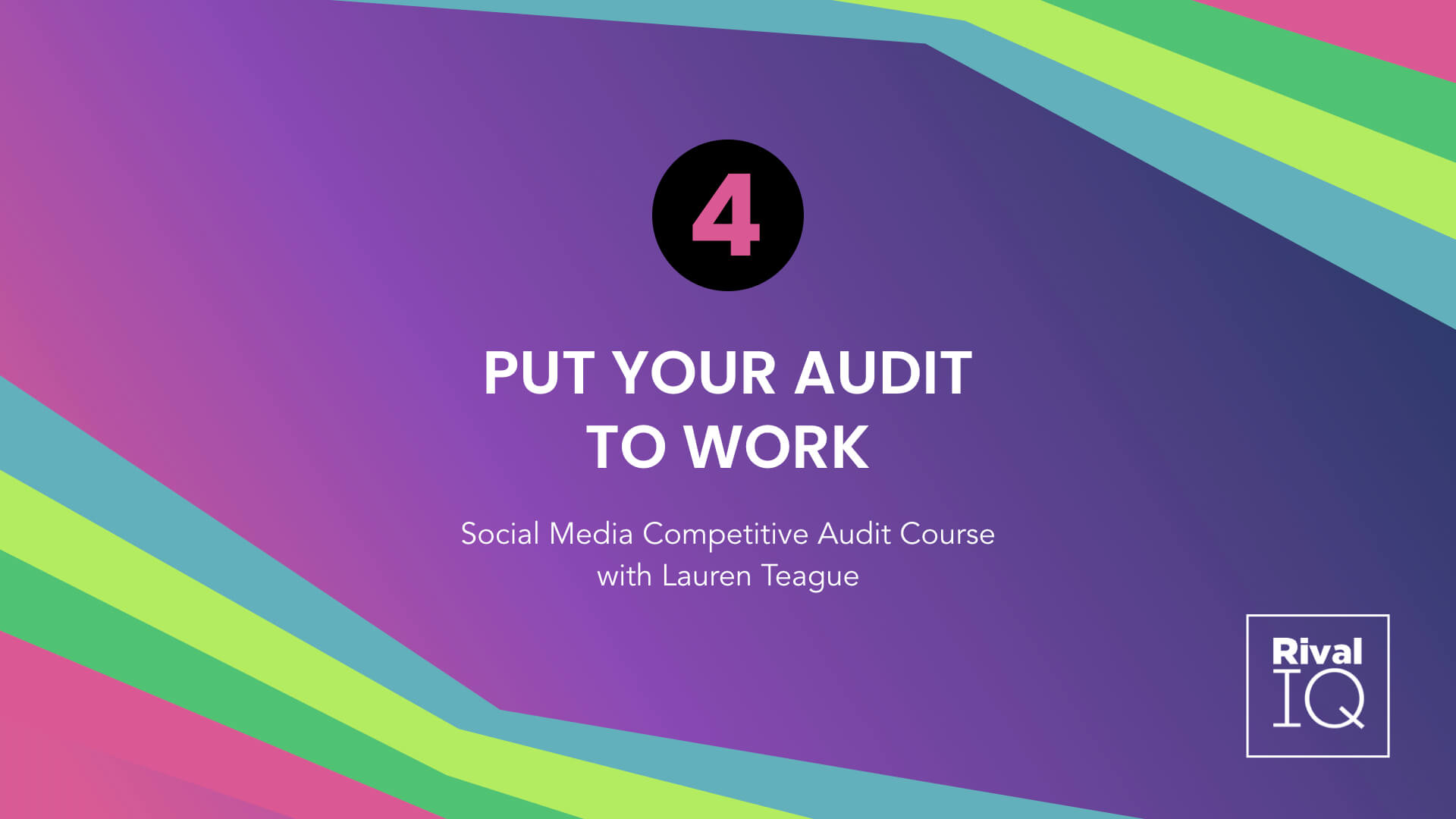 Social Media Competitive Audit Course: Analyze Your Social Media Data