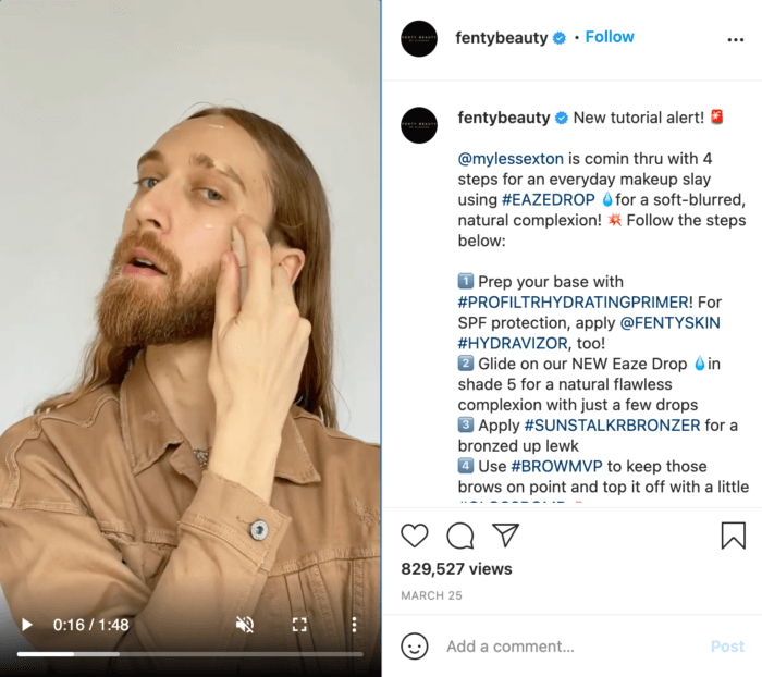 IGTV video from Fenty Beauty