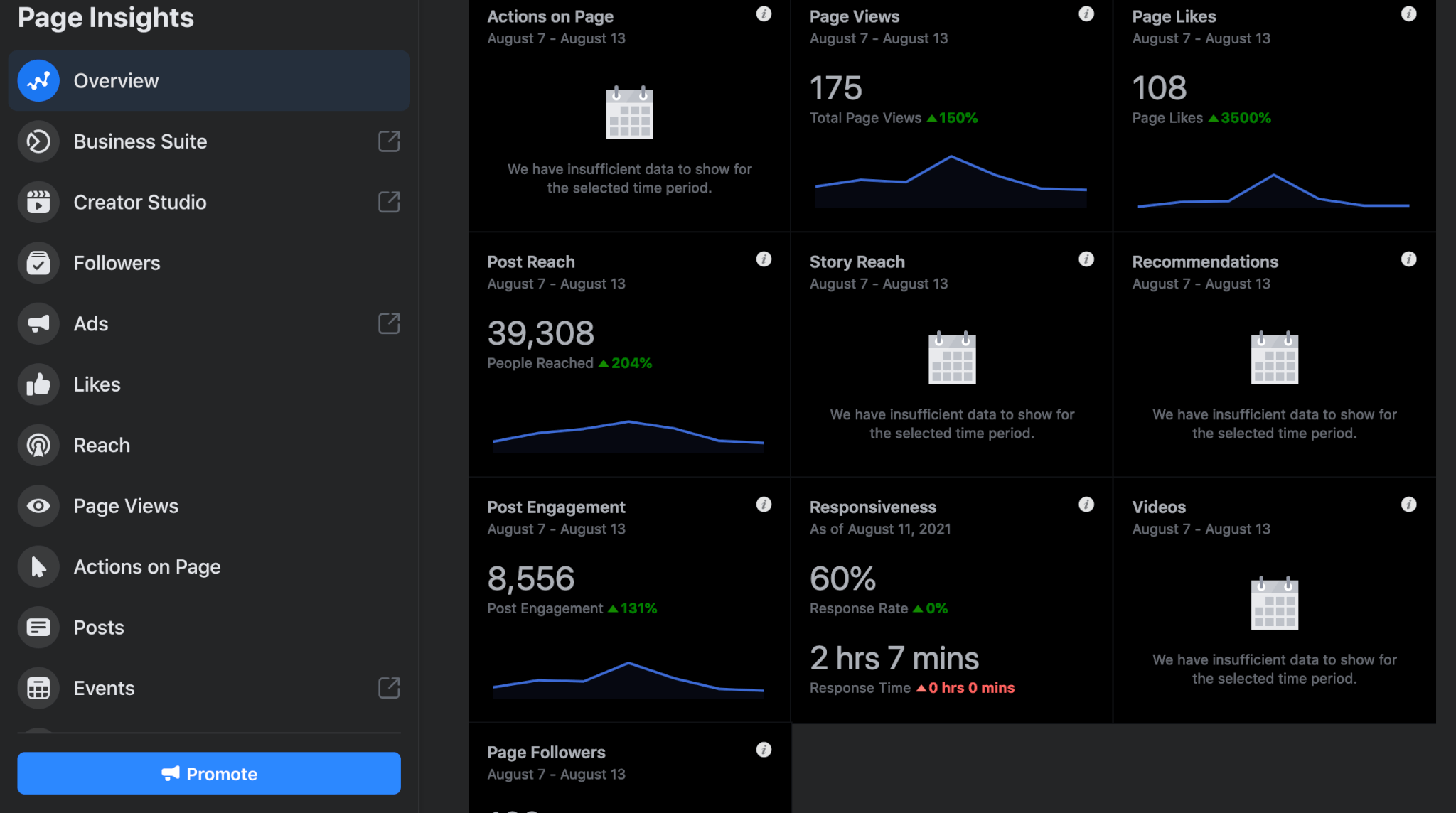 Facebook Audit Page Insights