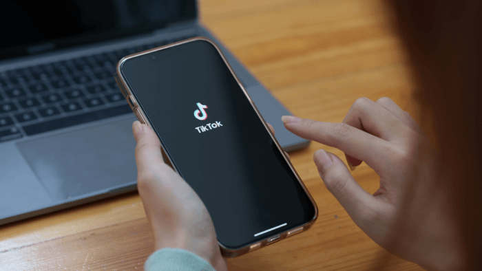 Using TikTok on the phone