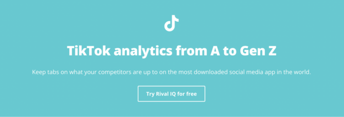 Rival IQ's TikTok Analytics Tool comes with a free 14-day trial.