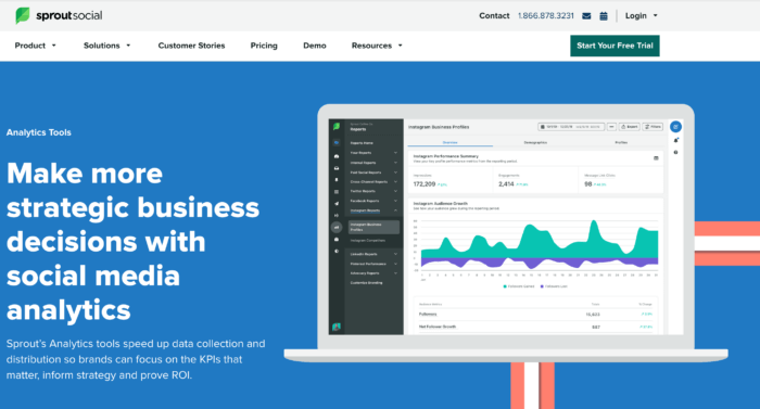 Sprout Social is an all-in-one social media management tool with an auditing capability