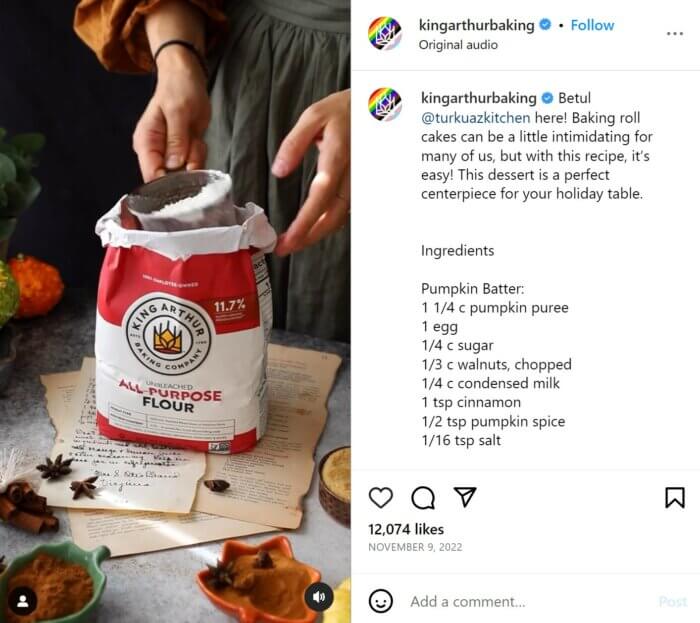 The Reel indicates the use of Original Audio, an Instagram Reels best practice