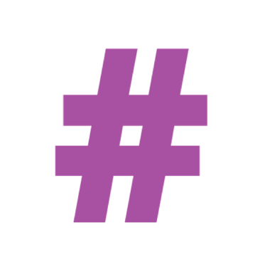 Icon of hashtags