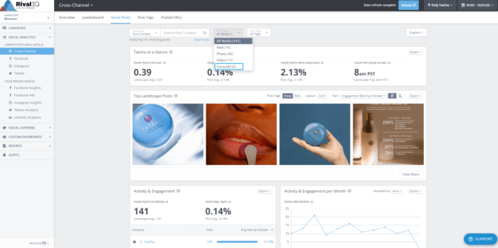 Select post types to analyze your content